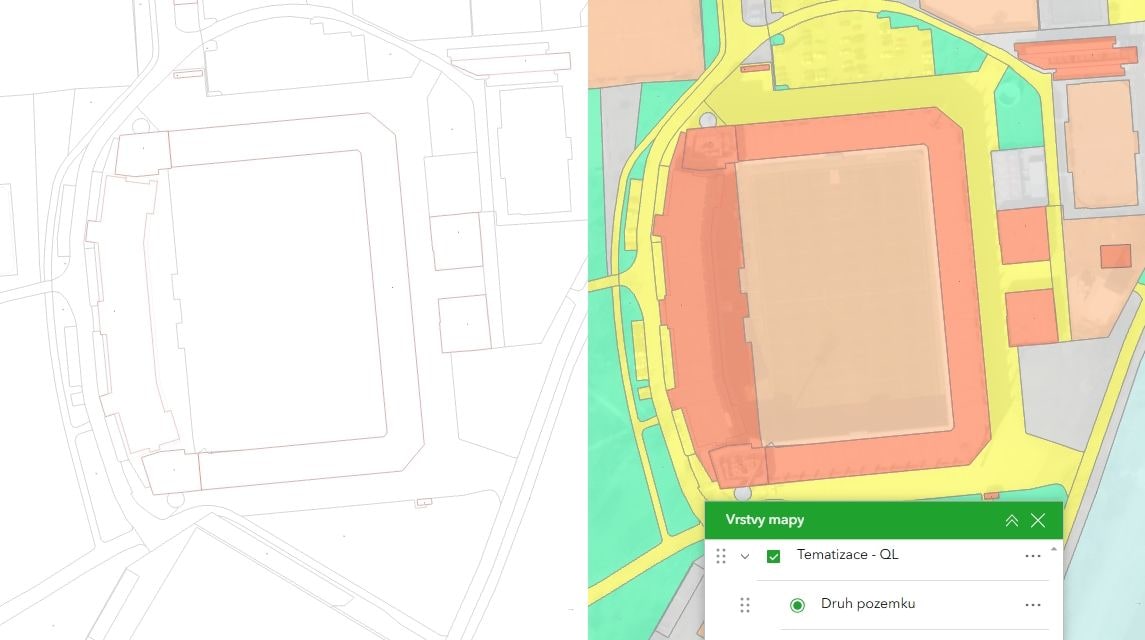 Cadastre of Real Estate in GIS
