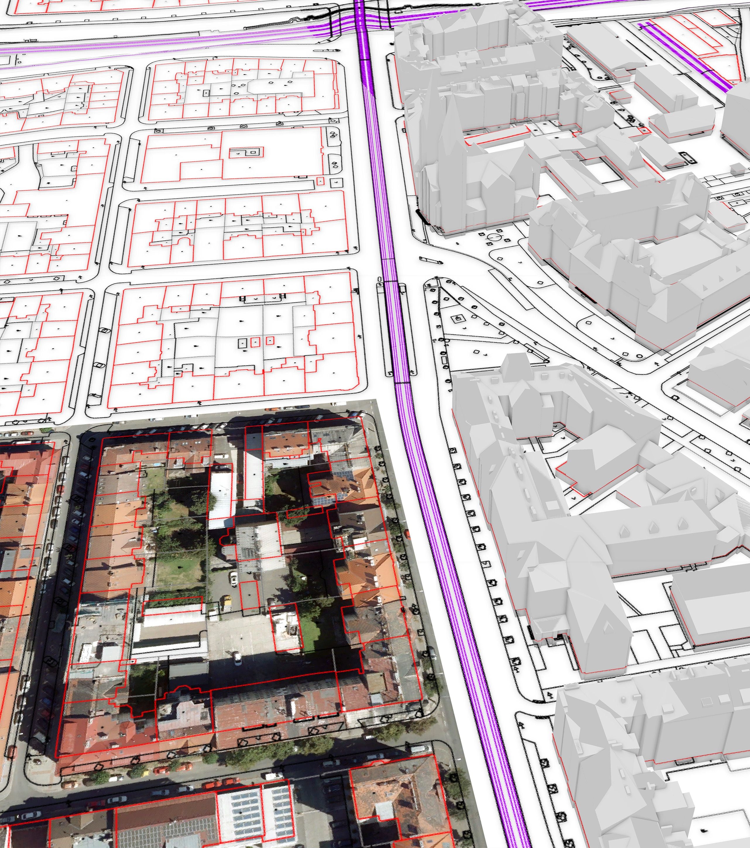 A vector map from aerial imagery