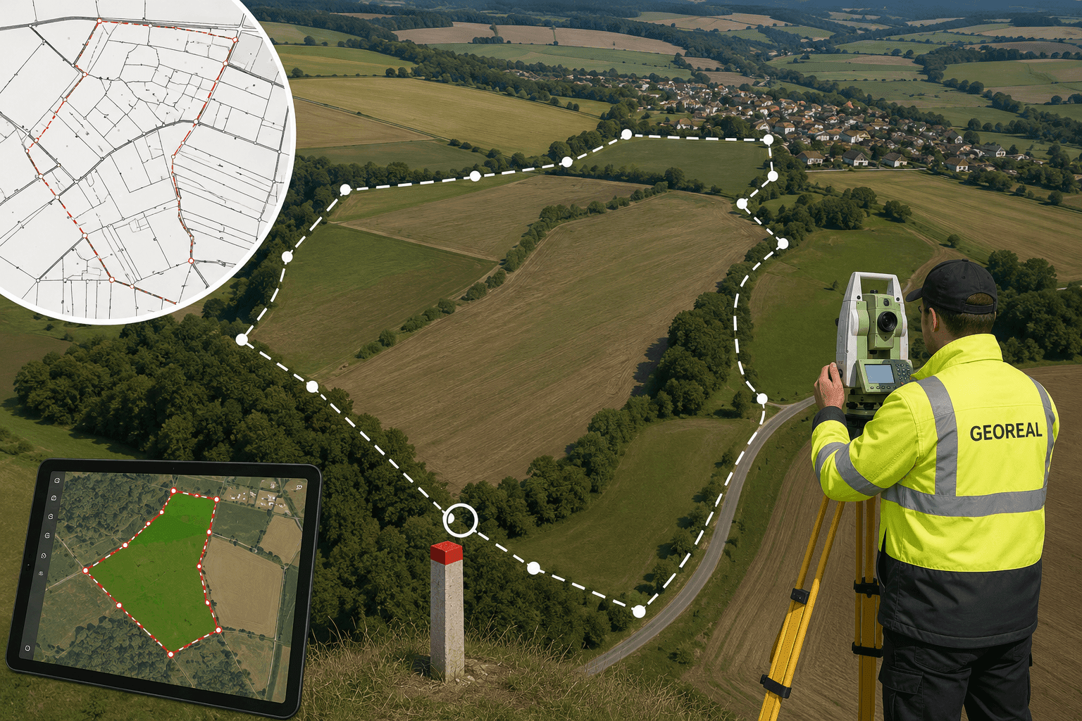 Defining the perimeter and the boundaries of the parcels not subject to consolidation
