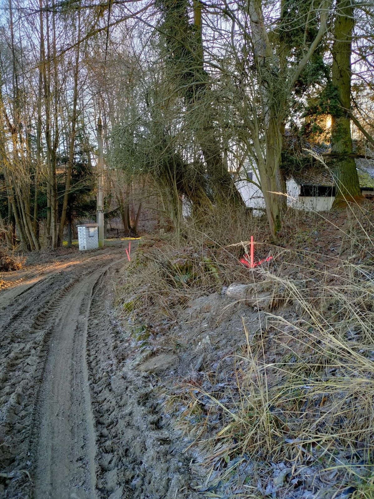 The boundary from the map back onto the ground